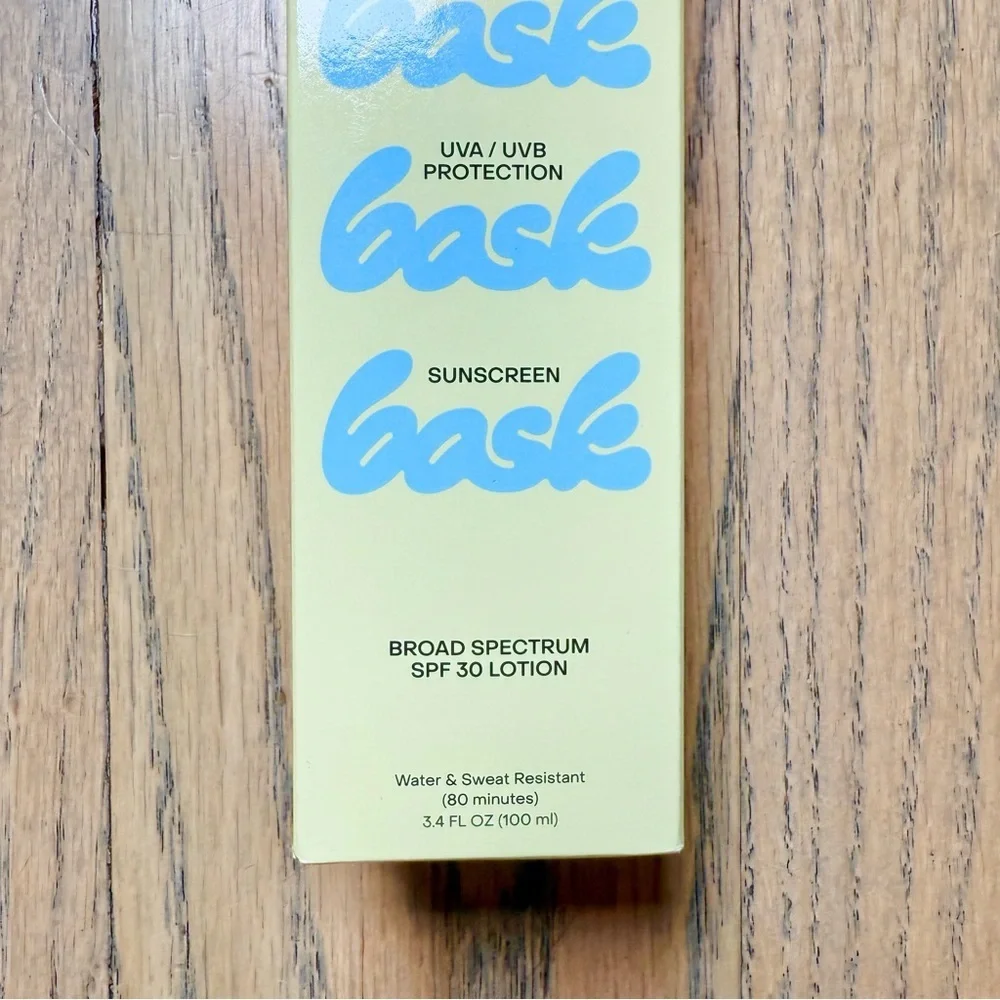 Bask Sheer Moisturizing Sunscreen Broad Spectrum SPF 30 Lotion New Never Opened